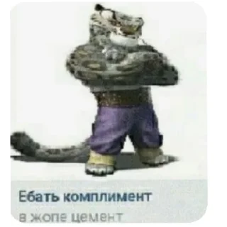 🐆 emoji Кунг-фу стикеры Telegram sticker 7 of 10