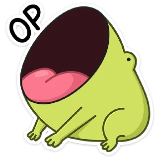 😲 emoji Лягушачий микс :: @stickroom Telegram sticker 16 of 48