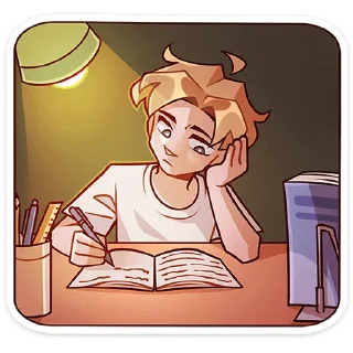 🫠 Школьник Владик -> @TgSticker, Telegram sticker 24 of 49
