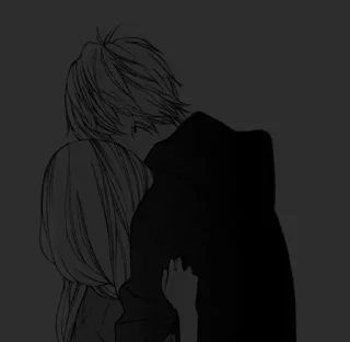 ❤️ emoji 👻°аниме чб; by @nezabydii Telegram sticker 10 of 25