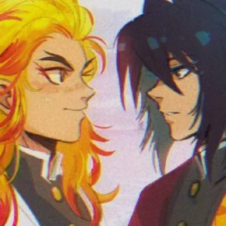 🧡 emoji Giyu×Kyojuro Telegram sticker 5 of 30