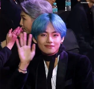 👋 emoji blue tae Telegram sticker 8 of 76