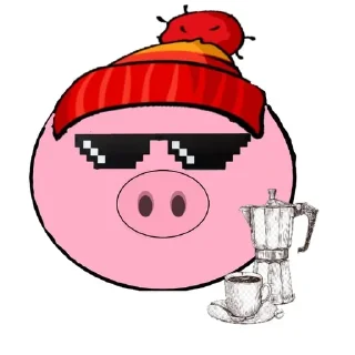 Sticker from pig https://t.me/minipiggies