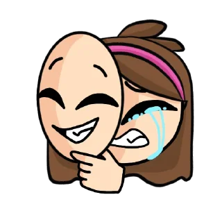 😭 emoji Гравити Фолз qwq Telegram sticker 24 of 30