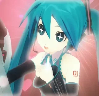 🌟 emoji ♡'  Hatsune Miku/Хацуне Мику°✨ Telegram sticker 24 of 30