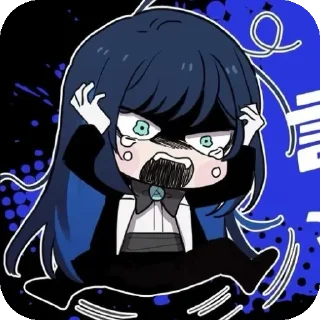 😰 emoji ado Telegram sticker 13 of 65
