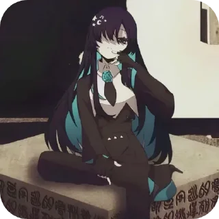 🤫 emoji Ado, стикеры - @karasik_ebnylsa67 Telegram sticker 14 of 61