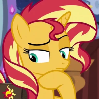 🤔 emoji Поня Telegram sticker 20 of 50