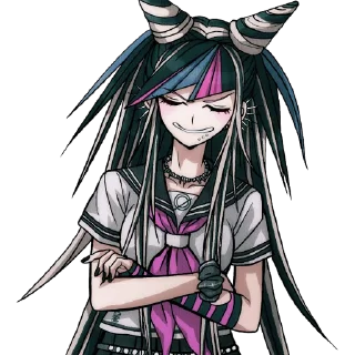😁 emoji Ibuki Mioda💜💙🤍 Telegram sticker 10 of 46