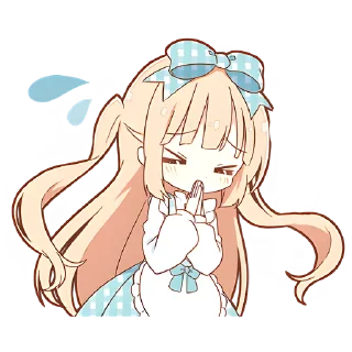 😭 Повседневная Алиса @nyasticks, Telegram sticker 5 of 41