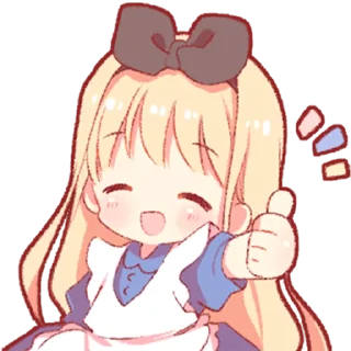 👍 emoji Алиса @nyasticks Telegram sticker 6 of 26