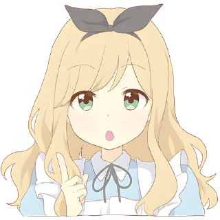 ☝️ emoji Чудесная Алиса @Nyasticks Telegram sticker 5 of 41