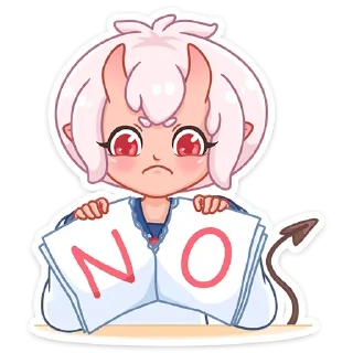 👎 emoji Они-тян; больше - @stickersvk18 + @yooshi69 Telegram sticker 20 of 53