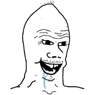 😄 emoji Stupid Wojak Telegram sticker 11 of 34