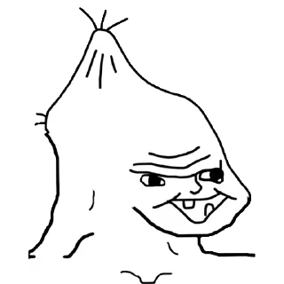 😋 emoji Stupid Wojak Telegram sticker 13 of 34