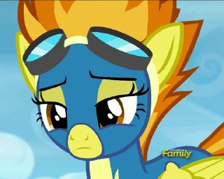 👎 emoji Ponies! | @MLP_AnimatedStickers Telegram sticker 16 of 50