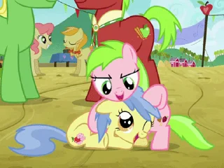😄 emoji Ponies! | @MLP_AnimatedStickers Telegram sticker 4 of 50