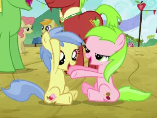 😄 emoji Ponies! | @MLP_AnimatedStickers Telegram sticker 3 of 50