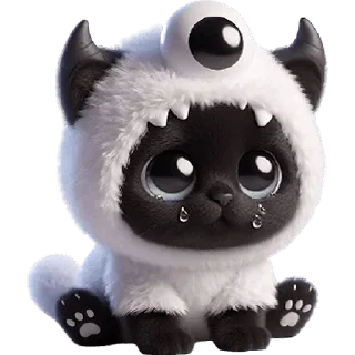😢 Монстр котик @Nyasticks, стікер Telegram 23 з 33