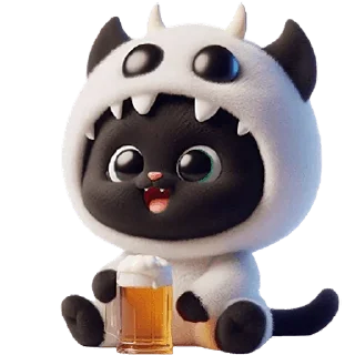 🍺 Монстр котик @Nyasticks, стікер Telegram 20 з 33