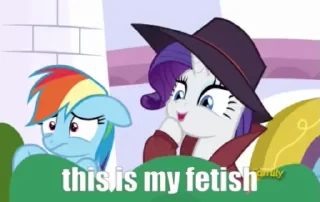 😈 emoji @mlpstickers Rarity Animated #2 Telegram sticker 11 of 50
