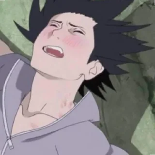 🥵 emoji Sasuke Uchiha Telegram sticker 24 of 36