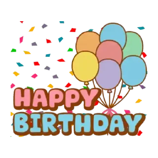🎂 emoji @TVstickers Happy Birthday Telegram sticker 12 of 35