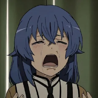 😭 emoji Рокси @anime_sticks Telegram sticker 14 of 20