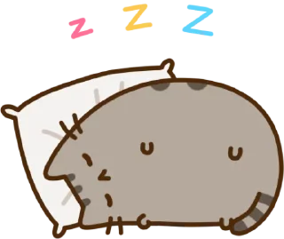😴 emoji Pusheen @rempivo Telegram sticker 9 of 95