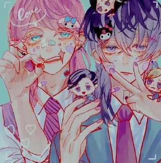 ❤️‍🔥 emoji Sanzu&Rindo//AxN Telegram sticker 12 of 120