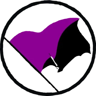 💜 emoji Ukrainian Anarchy Telegram sticker 15 of 85