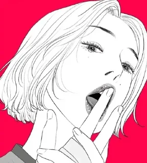 👅 emoji "Убей меня прямо сейчас" от Мишель Telegram sticker 19 of 38