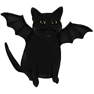 🐈‍⬛ emoji Alister the Black Cat @NyushaRi Telegram sticker 17 of 44