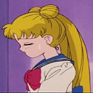 😥 emoji Sailor Moon Telegram sticker 23 of 25