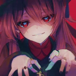 🎸 emoji ᠂ ⚘ ˚ ⚘ ᠂𝙷𝚞 𝚃𝚊𝚘 | @genshinbyevico Telegram sticker 11 of 31