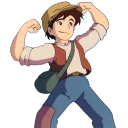💪 emoji Ghibli Telegram sticker 3 of 20