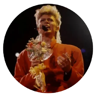 Sticker from David Bowie