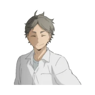 🙂 emoji Haikyuu Telegram sticker 10 of 43