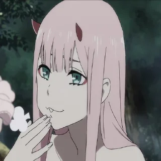 😸 emoji ZeroTwo (02) Telegram sticker 5 of 19