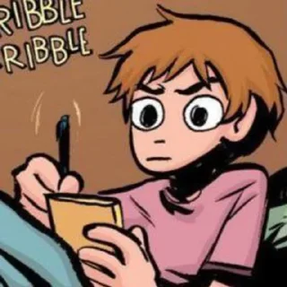 ⭐ emoji ꒰🎸꒱ scott pilgrim ✯ ;; @suuukiw Telegram sticker 15 of 43