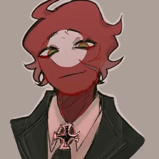 ♥️ emoji Countryhumans Reich Telegram sticker 20 of 32