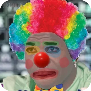 🤡 emoji ЧОРНИ Telegram sticker 23 of 26