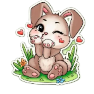 Sticker from Пасхальный кролик) @giiirkaa