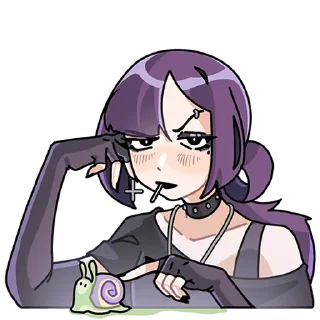 🤨 emoji chpic.su • @Premium_Stikers | Яна без текста Telegram sticker 8 of 52