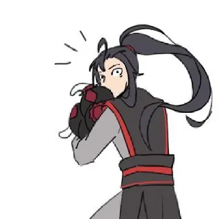 😰 emoji Вансяни курят травку Гусу Лань. •° @suicideeess Telegram sticker 14 of 120