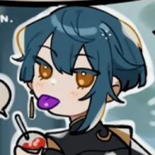 🪱 emoji –   ੈ🌊‧ Xingqiu  ཻུ۪۪ Telegram sticker 15 of 116