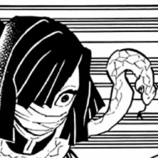 🐍 emoji Iguro Obanai Telegram sticker 20 of 30