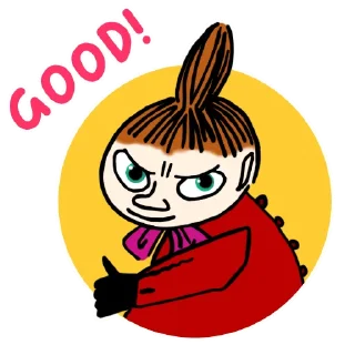 👍 emoji MOOMIN Telegram sticker 22 of 100