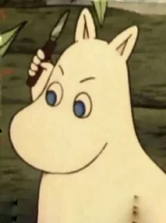 🤨 emoji Moomin Telegram sticker 9 of 58