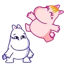🥳 emoji Moomin Telegram sticker 17 of 25